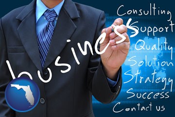 typical business services and concepts - with Florida icon