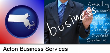 typical business services and concepts in Acton, MA