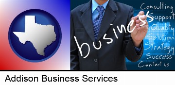 typical business services and concepts in Addison, TX