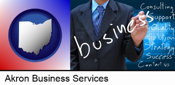 typical business services and concepts in Akron, OH