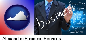 Alexandria, Virginia - typical business services and concepts