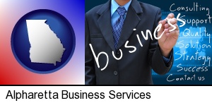 Alpharetta, Georgia - typical business services and concepts