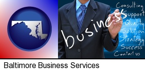 Baltimore, Maryland - typical business services and concepts