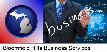 typical business services and concepts in Bloomfield Hills, MI