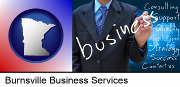 typical business services and concepts in Burnsville, MN