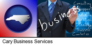 Cary, North Carolina - typical business services and concepts