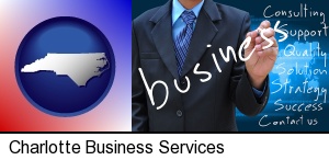 Charlotte, North Carolina - typical business services and concepts