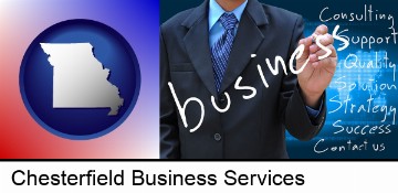 typical business services and concepts in Chesterfield, MO