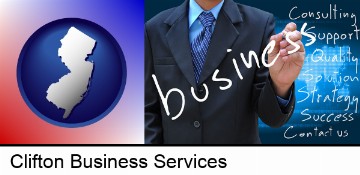 typical business services and concepts in Clifton, NJ