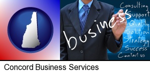 Concord, New Hampshire - typical business services and concepts