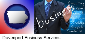 Davenport, Iowa - typical business services and concepts