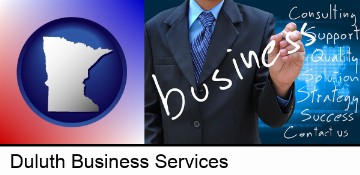 typical business services and concepts in Duluth, MN