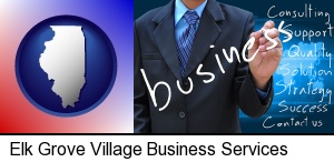 typical business services and concepts in Elk Grove Village, IL