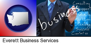 typical business services and concepts in Everett, WA