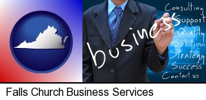 Falls Church, Virginia - typical business services and concepts