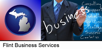 typical business services and concepts in Flint, MI