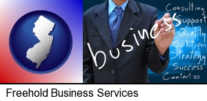 typical business services and concepts in Freehold, NJ