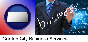 typical business services and concepts in Garden City, KS