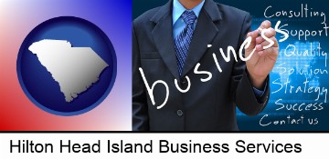 typical business services and concepts in Hilton Head Island, SC