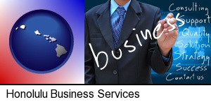Honolulu, Hawaii - typical business services and concepts