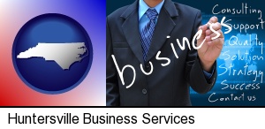 typical business services and concepts in Huntersville, NC