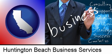typical business services and concepts in Huntington Beach, CA
