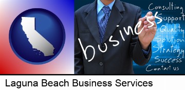 typical business services and concepts in Laguna Beach, CA