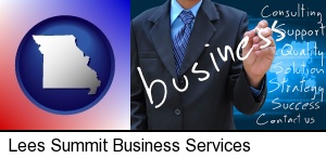 typical business services and concepts in Lees Summit, MO