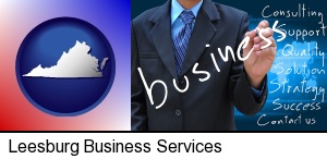 Leesburg, Virginia - typical business services and concepts