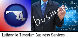 typical business services and concepts in Lutherville Timonium, MD