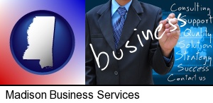typical business services and concepts in Madison, MS