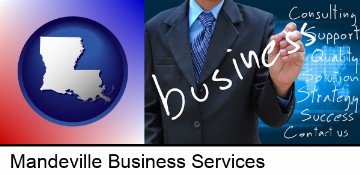 typical business services and concepts in Mandeville, LA