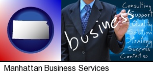 Manhattan, Kansas - typical business services and concepts