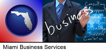 typical business services and concepts in Miami, FL