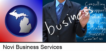 typical business services and concepts in Novi, MI