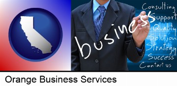 typical business services and concepts in Orange, CA