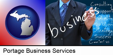 typical business services and concepts in Portage, MI