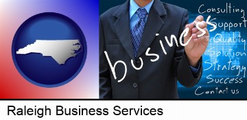 typical business services and concepts in Raleigh, NC