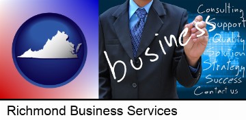 typical business services and concepts in Richmond, VA
