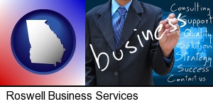 Roswell, Georgia - typical business services and concepts