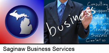 typical business services and concepts in Saginaw, MI