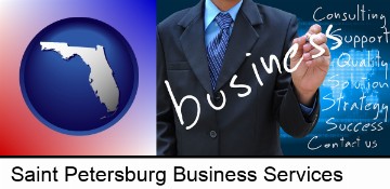 typical business services and concepts in Saint Petersburg, FL