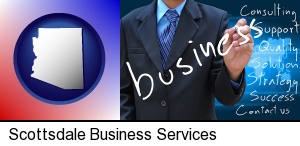 Scottsdale, Arizona - typical business services and concepts