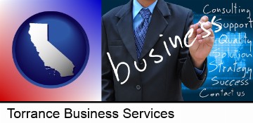 typical business services and concepts in Torrance, CA