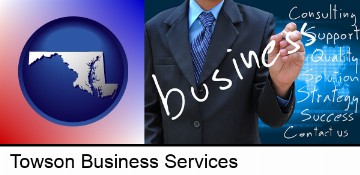 typical business services and concepts in Towson, MD