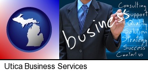 typical business services and concepts in Utica, MI