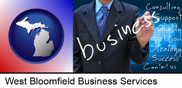 typical business services and concepts in West Bloomfield, MI