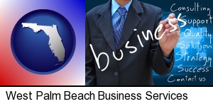 West Palm Beach, Florida - typical business services and concepts