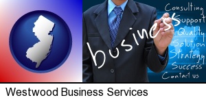 typical business services and concepts in Westwood, NJ