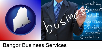typical business services and concepts in Bangor, ME